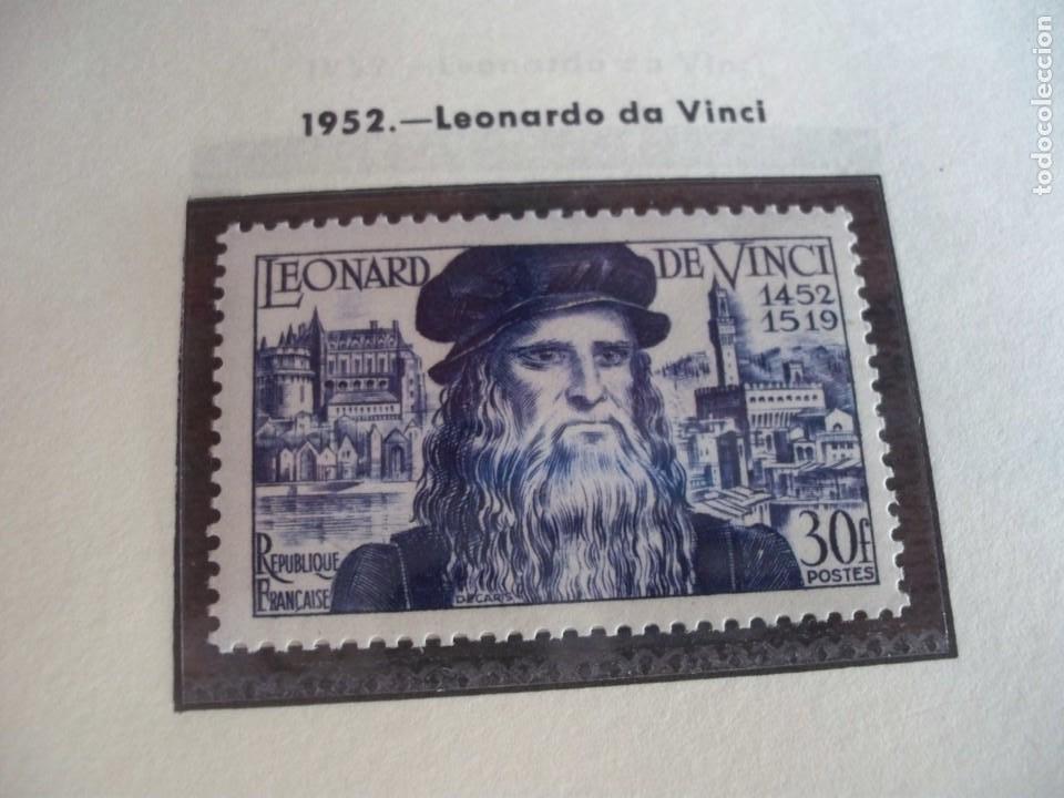 Sellos: Francia 1952. Leonardo da Vinci. - Foto 1