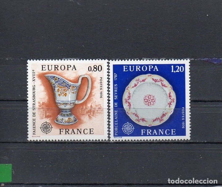 Sellos: FRANCIA 1976, YVERT 1877-78, MNH-SC - Foto 1