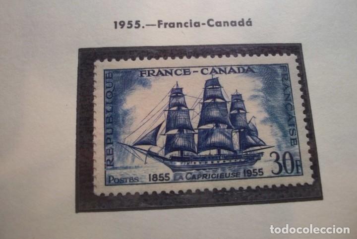 Sellos: FRANCIA 1955. francia - canada - Foto 1