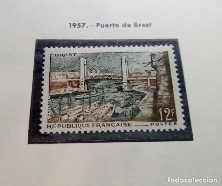 Sellos: FRANCIA 1957. PUENTE DE BREST. - Foto 1