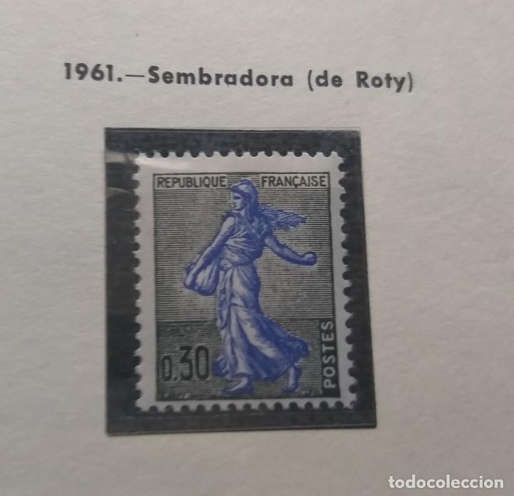 Sellos: FRANCIA 1961. SEMBRADORA (DE ROTY) - Foto 1