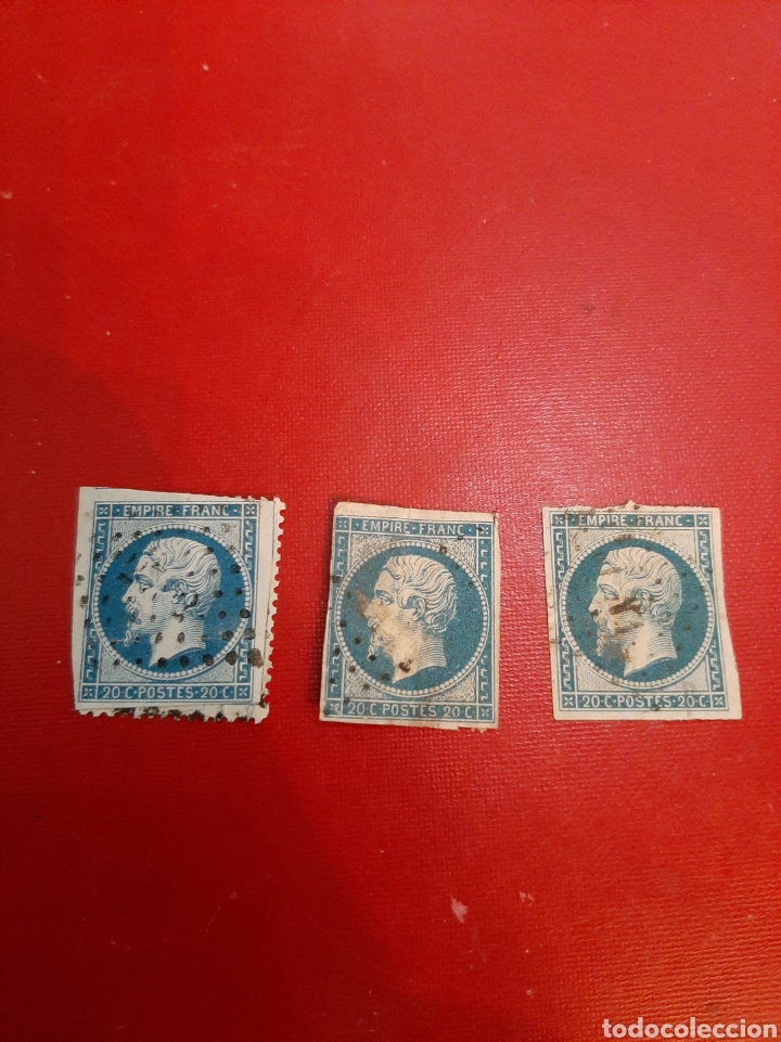 Sellos: Francia imperio 20 c sin dentar - Foto 1
