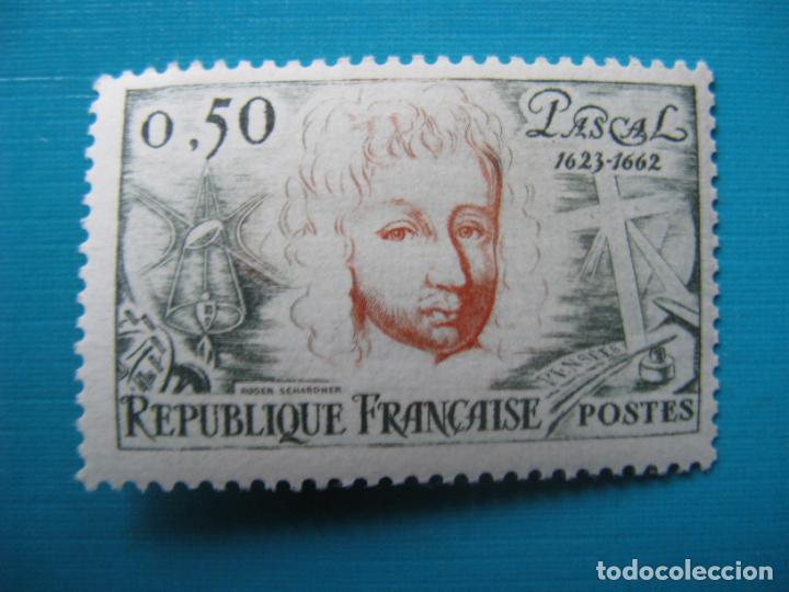 Sellos: +francia 1962, blaise pascal, Yvert 1344 - Foto 1