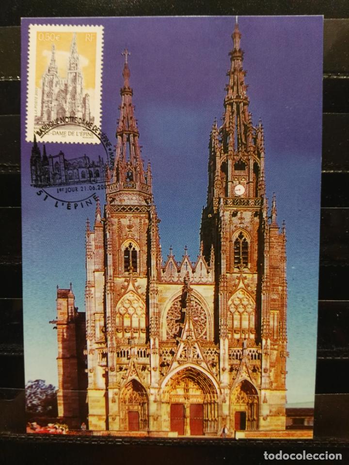 Sellos: FRANCIA. YVERT 3579. EDIFICIOS RELIGIOSOS. NOTRE-DAME DE L&Eacute;PINE. - Foto 1