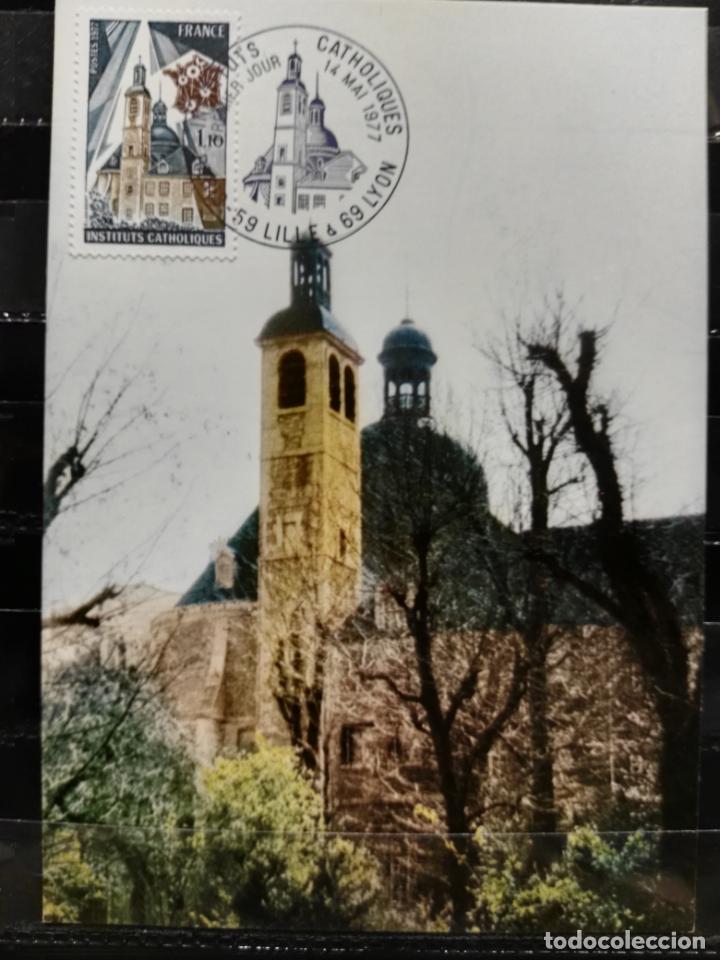 Sellos: FRANCIA. YVERT 1933. EDIFICIOS RELIGIOSOS. INSTITUTOS CAT&Oacute;LICOS - Foto 1