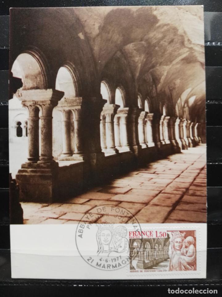 Sellos: FRANCIA. YVERT 1938. EDIFICIOS RELIGIOSOS. ABAD&Iacute;A DE FONTENAY - Foto 1