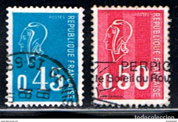 Sellos: FRANCIA // YVERT 1663, 1664 // 1971 ... USADOS - Foto 1