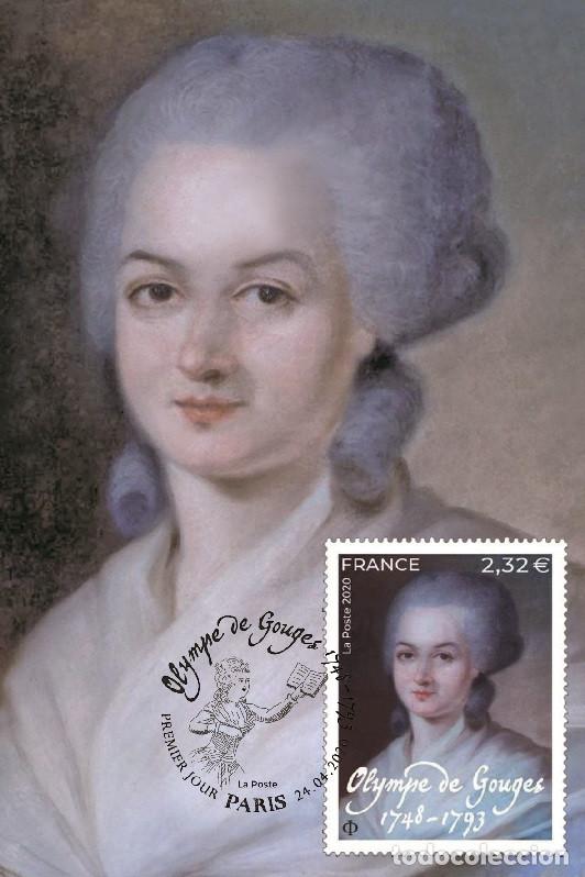 Sellos: France 2020 - Olympe de Gouges maximum card - Foto 1
