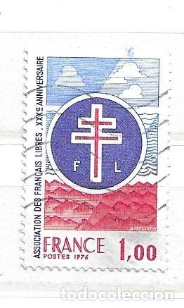 Sellos: 1976-FRANCIA. 300 Aniversario de la Asociaci&oacute;n Fran&ccedil;ais Libres