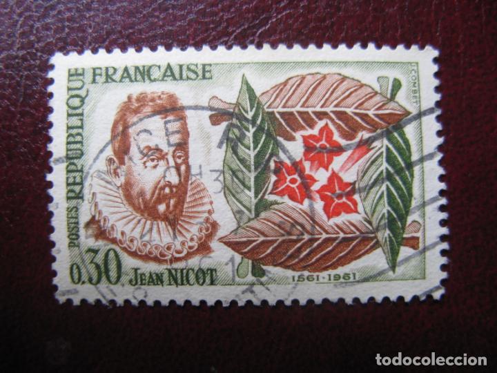 Sellos: francia, 1961*, 4 cent. introduccion del tabaco, Yvert 1286 - Foto 1