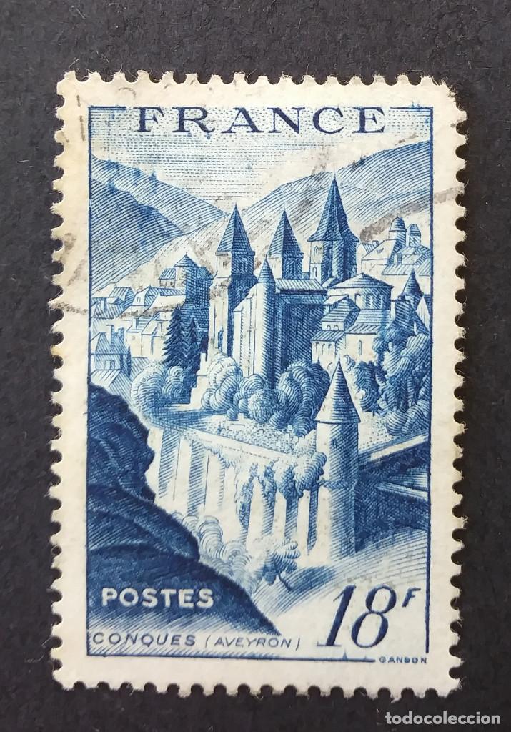 Sellos: 1948 Francia Conques Abbey - Foto 1