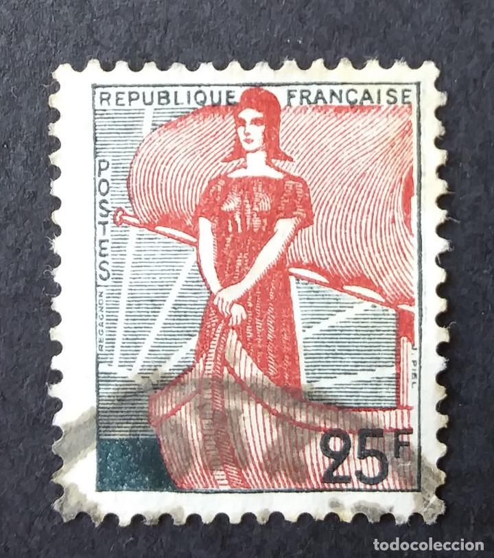 Sellos: 1959 Francia Marianne - Foto 1
