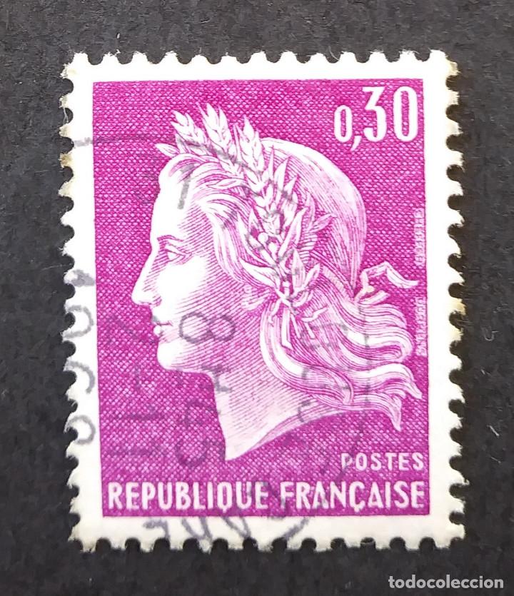 Sellos: 1967 Francia Marianne - Foto 1
