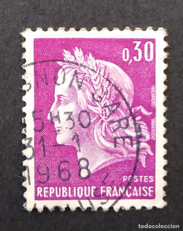 Sellos: 1967 Francia Marianne - Foto 1