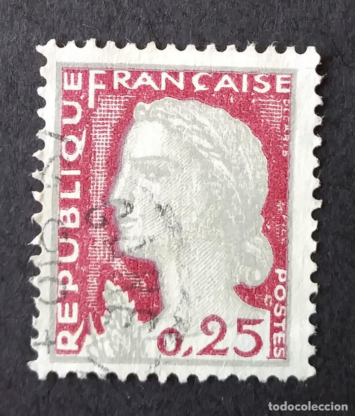 Sellos: 1960 Francia Marianne - Foto 1
