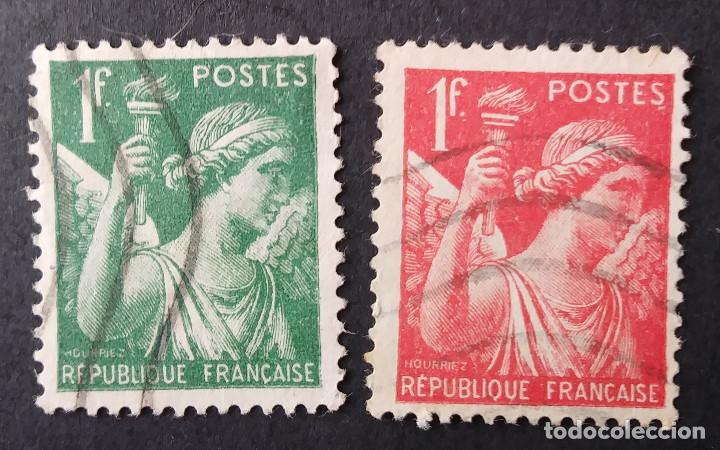 Sellos: 1938-1942 Francia Iris - Foto 1
