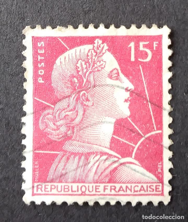 Sellos: 1955 Francia Marianne - Foto 1