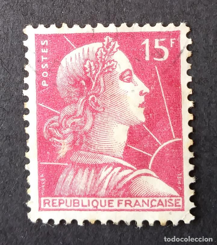 Sellos: 1955 Francia Marianne - Foto 1