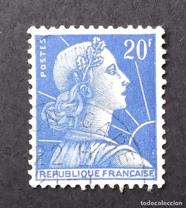 Sellos: 1957 Francia Marianne - Foto 1