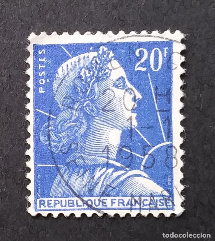 Sellos: 1957 Francia Marianne - Foto 1