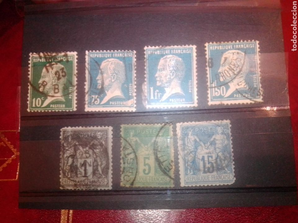 Sellos: Pasteur y Rep&uacute;blica - Foto 1