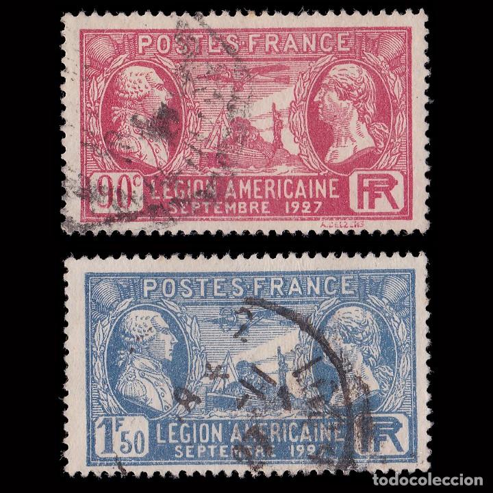 Timbres: France.1927.Yvert 244-245.Legion Americaine.used