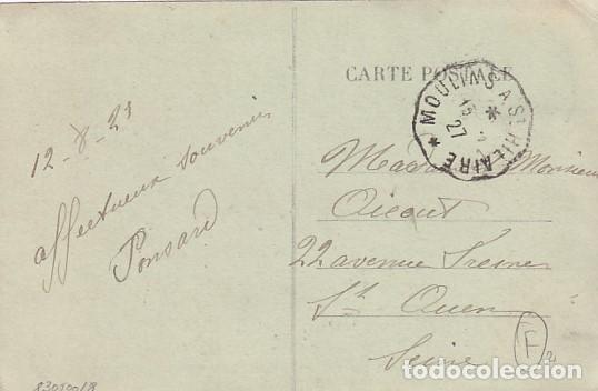 Sellos: Franqueo curioso sobre tarjeta postal Bourbon l&acute;Archambault. Le Chateau