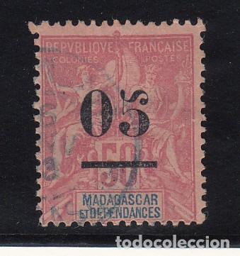 Sellos: MADAGASCAR protectorado franc&eacute;s 48 usada, - Foto 1