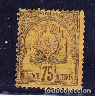 Sellos: T&Uacute;NEZ protectorado franc&eacute;s 19 usada, - Foto 1