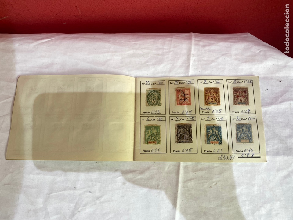 Sellos: Álbum de sellos colonias Francia asía coleccion 60 sellos clasificados. Ver fotos - Foto 3 - 261781380