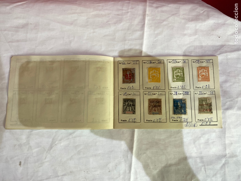 Sellos: Álbum de sellos colonias Francia asía coleccion 60 sellos clasificados. Ver fotos - Foto 5 - 261781380