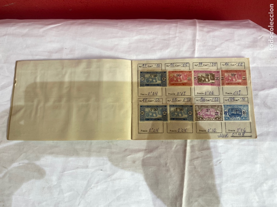 Sellos: Álbum de sellos colonias Francia Sobrecargas. Clasificados Ver fotos - Foto 3 - 261790820