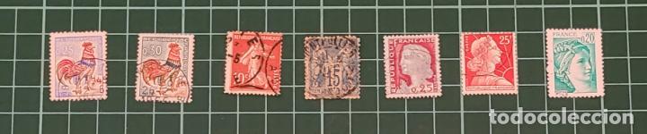 Sellos: Lote Francia x7 - Foto 1