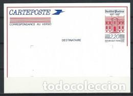 Sellos: ENTERO POSTAL** DE FRANCIA 1987, INSTITUTO PASTEUR - Foto 1