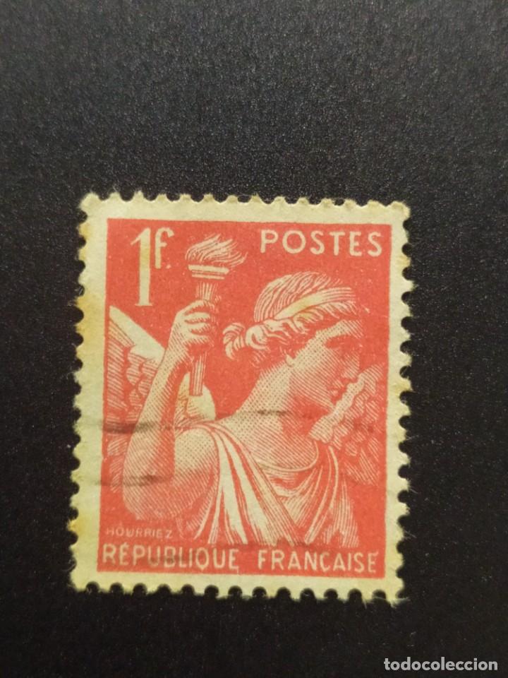 Sellos: ## Francia usado 1939 Iris 1f ## - Foto 1