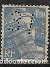 Sellos: FRANCIA YVERT 718A PERFORADO - Foto 1
