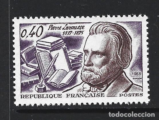 Sellos: FRANCIA 1560** - A&Ntilde;O 1968 - 150&ordm; ANIVERSARIO DEL NACIMIENTO DE PIERRE LAROUSE