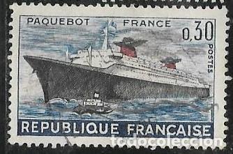 Sellos: FRANCIA YVERT 1325, BARCOS - Foto 1