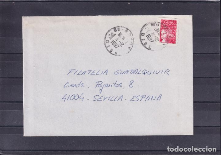 Stamps: -FRANCIA 3085, circulada matasellos FECHADOR
