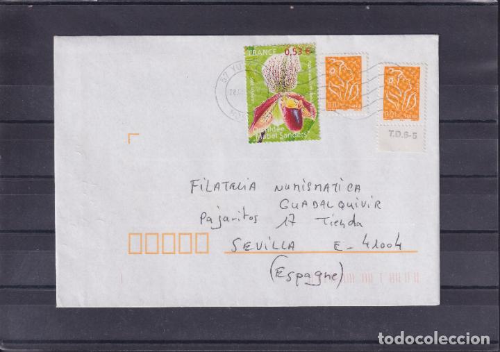 Sellos: -FRANCIA 3731(2), 3763, circulada matasellos RODILLO MUDO 57 YUTZ C.L.C. MOSELLE