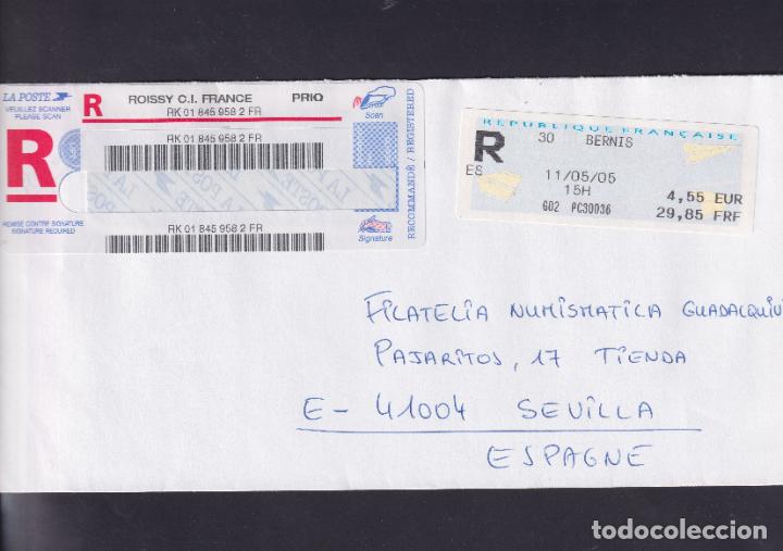Stamps: -FRANCIA ETIQUETA CERTIFICADO 30 BERNIS 10805/05, circulada