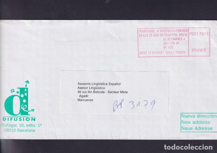 Francobolli: -FRANCIA FRANQUEO PAGADO N&ordm; 9608, circulada