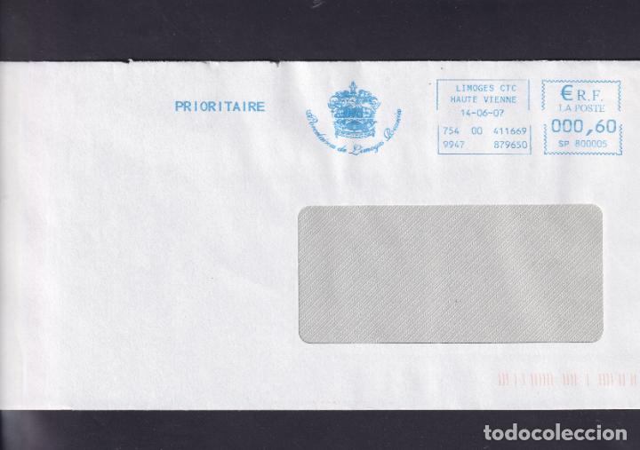 Stamps: -FRANCIA FRANQUEO MECANICO N&ordm; SP800005, LIMOGES CTC / HAUTE VIENNE, circulada