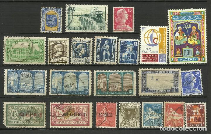 Briefmarken: FRANCIA-COLONIAS ALGERIE - 22 SELLOS USADOS