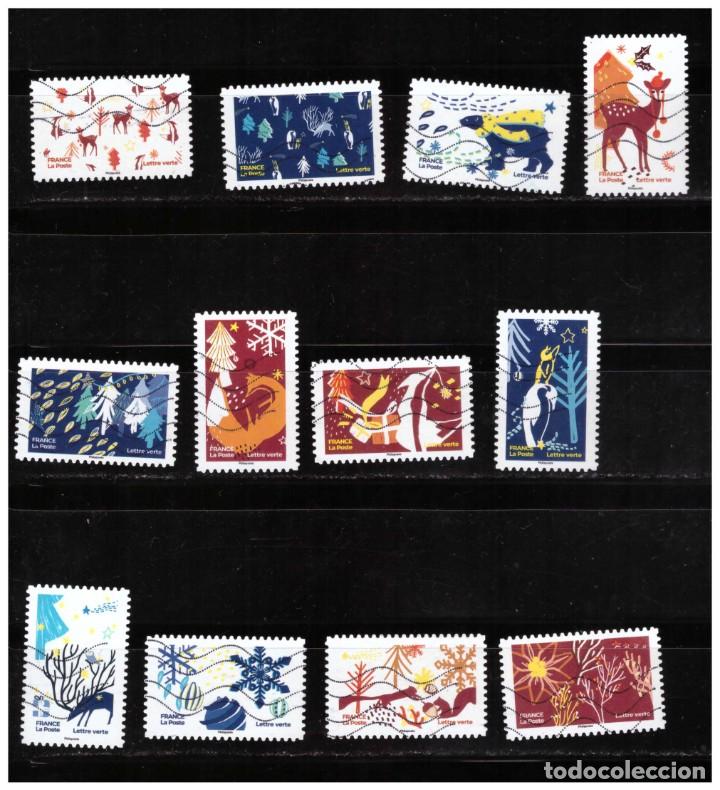 Selos: 2021 Serie Navidad Francia Adhesiva sellos usados yvert A2061 art 1