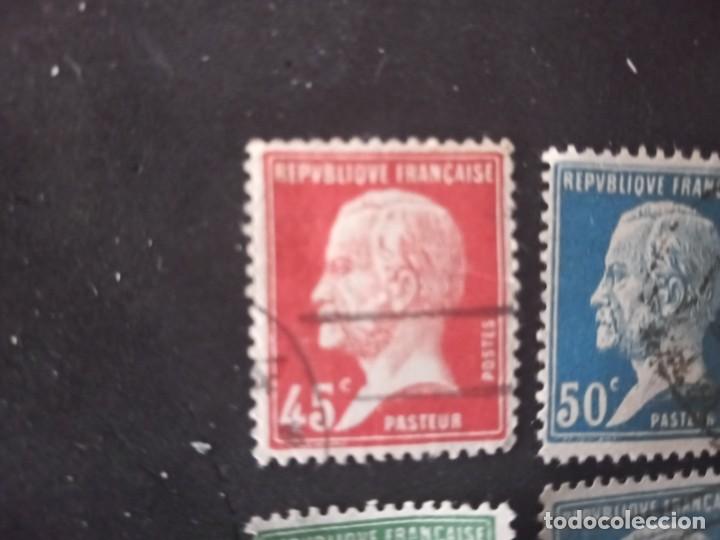 Sellos: LOTE DE SELLOS REPUBLICA FRANCESA. Pasteur - Foto 2