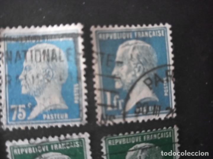 Sellos: LOTE DE SELLOS REPUBLICA FRANCESA. Pasteur - Foto 5