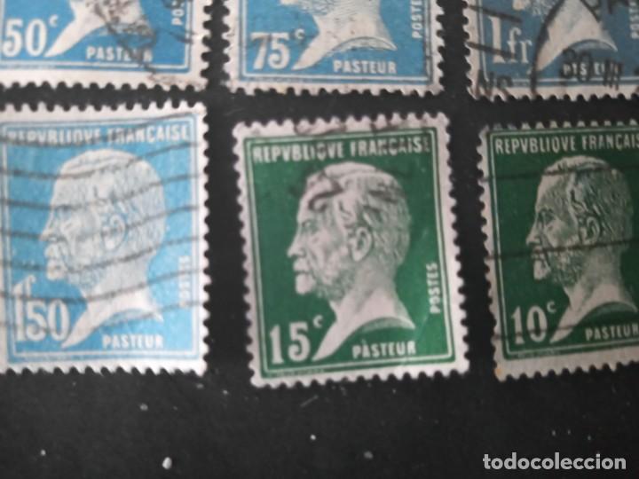 Sellos: LOTE DE SELLOS REPUBLICA FRANCESA. Pasteur - Foto 7