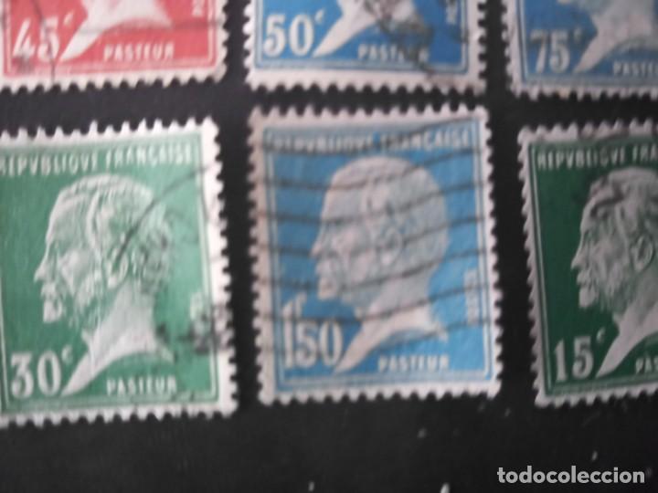 Sellos: LOTE DE SELLOS REPUBLICA FRANCESA. Pasteur - Foto 8