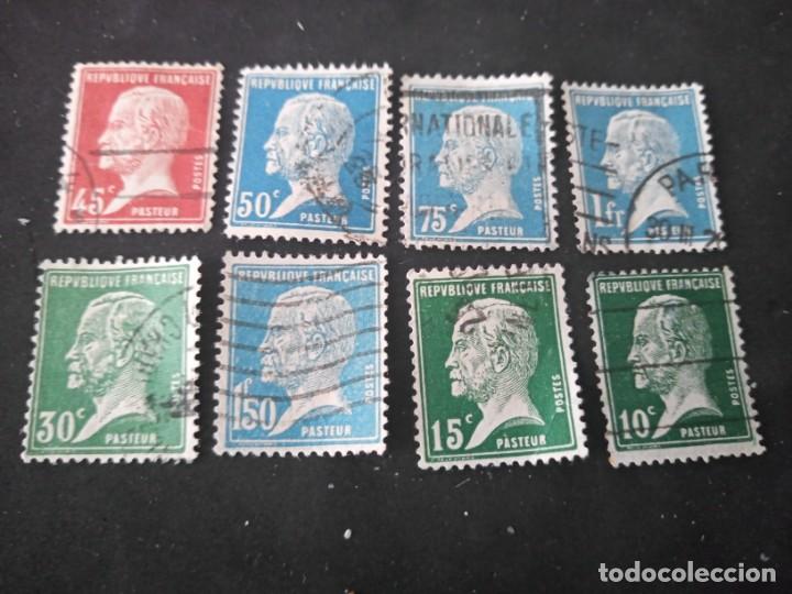 Sellos: LOTE DE SELLOS REPUBLICA FRANCESA. Pasteur - Foto 10